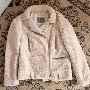Levi's Women's Off-White Teddy Jacket